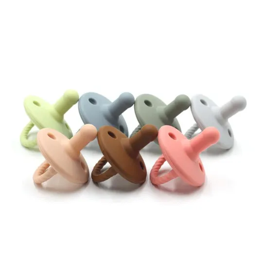 Chupeta confortável personalizada, segura para máquina de lavar louça, chupeta de bebê de silicone à prova d'água