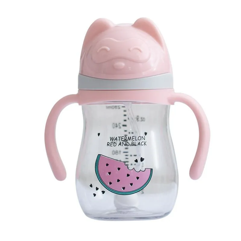 Copo de água para bebês de plástico Garrafa para beber água para bebês para atacado