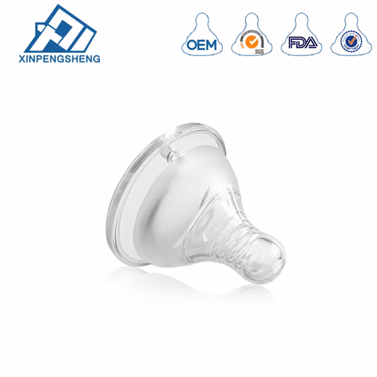 Venda quente de grau alimentício bocal de silicone de pescoço largo para alimentação do bebê
