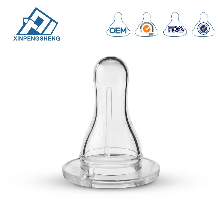 Mamilo de silicone para mamadeira/fabricantes de tetina de silicone para bebê