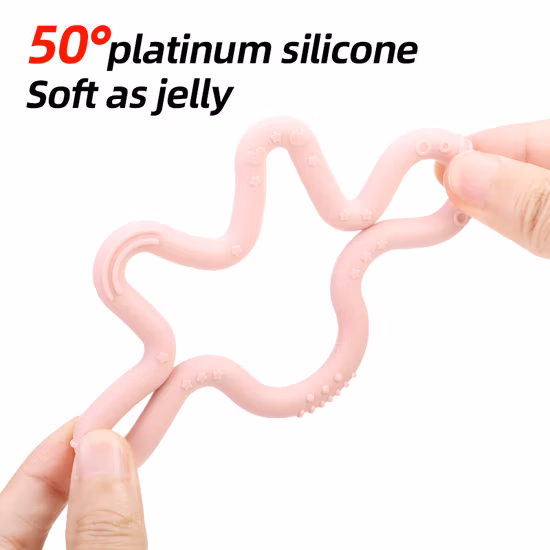Venda por atacado de silicone para bebês com autismo para crianças brinquedos sensoriais mastigáveis